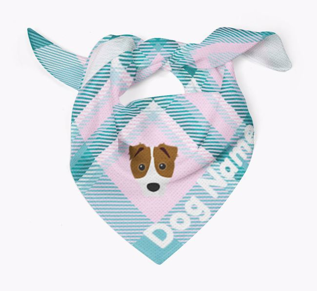 Personalised Tartan Dog Bandana for {dogsName}